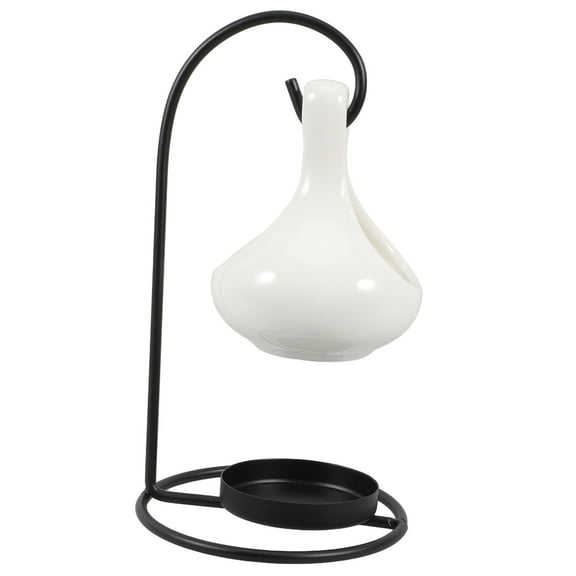 WORGEOUS White Tear Drop Oil Warmer Ceramic Tea Light Holder Essential Oil Burner Candle Aroma Diffuser For Spa Yoga Meditation