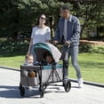 thumbnail image 3 of Jeep Sport All-Terrain Stroller Wagon by Delta Children - Includes Canopy, Parent Organizer, Adjustable Handlebar, Snack Tray & Cup Holders, Grey/Blue Moon, 3 of 16