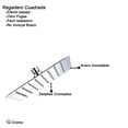 thumbnail image 2 of Regadera Cuadrada Rubinett 15 cm Media y Baja Presion Cromado Acero Inoxidable Sin Brazo, 2 of 3