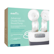 Evenflo Advanced Double Electric Breast Pump with Breastshields and Milk Storage Bottles, Lightweight