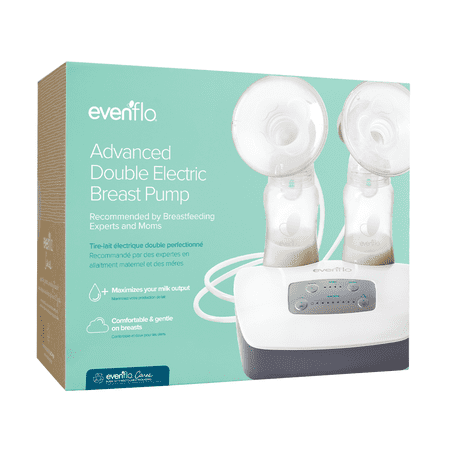 Evenflo Advanced Double Electric Breast Pump with Breastshields and Milk Storage Bottles, Lightweight