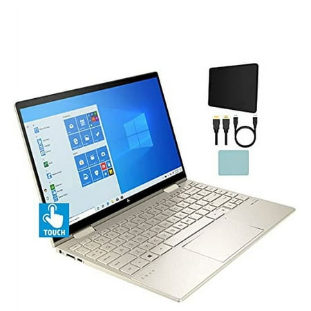 HP Envy x360 2-in-1 13.3" FHD IPS Touchscreen Laptop Intel Evo Platform 11th Gen Core i7-1165G7 8GB Memory 512GB SSD Backlit Keyboard Fingerprint Reader Thunderbolt WiFi 6 W10 Accessories