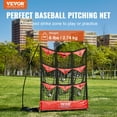 thumbnail image 2 of VEVOR 9 Hole Baseball Net, 36"x30" Softball Baseball Training Equipment for Hitting Pitching Practice, Portable Quick Assembly Trainer Aid with Carry Bag, Strike Zone, Ground Stakes, for Youth Adults, 2 of 9