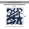 thumbnail image 7 of Creative Products Navy Paint Strokes 71x74 Shower Curtain, 7 of 7