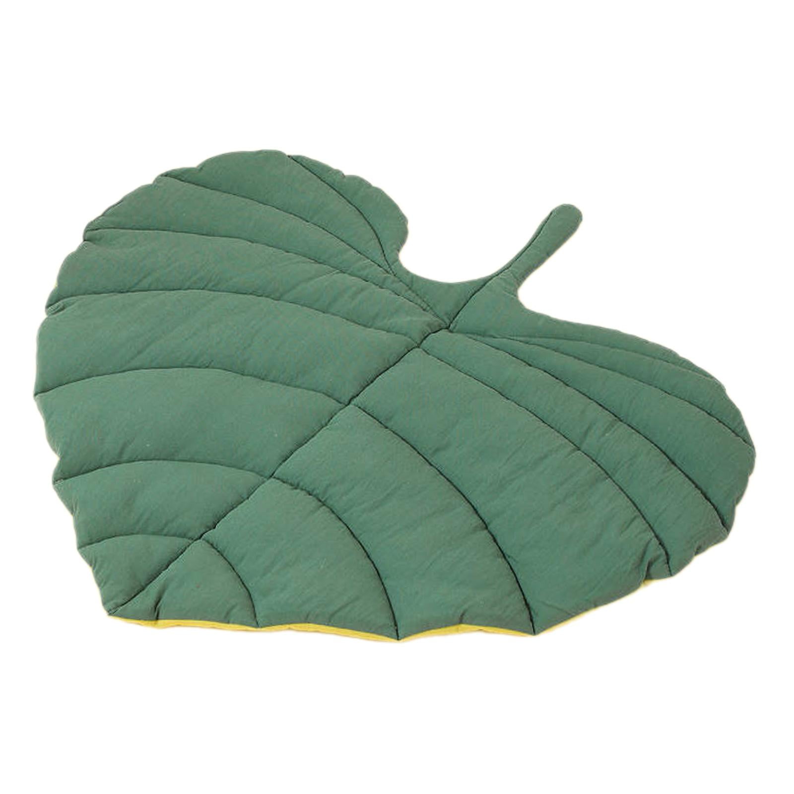 oshhnii Dog Mat Comfortable Large Decoration Dog Bed Mat for Kitten Small Medium Dog Heart shaped leaf