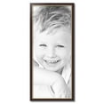 thumbnail image 2 of ArtToFrames 17" x 40" Mahogany and Gold Slope Picture Frame, 17x40 inch Brown MDF Poster Frame (WOM-4447), 2 of 8
