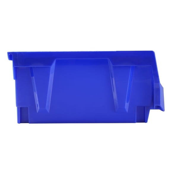 Stackable Plastic Storage Bins, 11x11x5 Inch, 6-Pack Hanging Organizer Containers for Closet, Pantry, Kitchen – Blue/Red, Heavy Duty