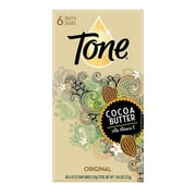 (PACK OF 6 BARS) Tone Soap Bath Bar, Original Scent. COCOA BUTTER, BOTANICALS & VITAMIN-E. Rich & Creamy Lather! Great for Hands, Face & Body! (6 Bars of Soap, 4.25oz Each Bar)