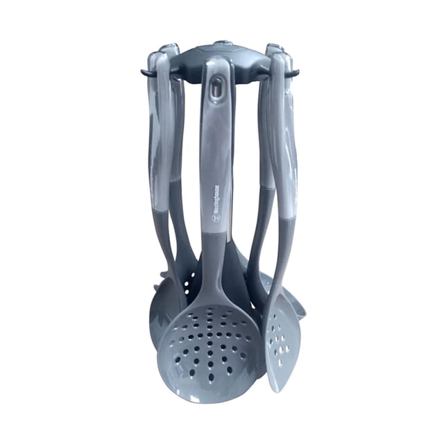 Westinghouse Set de 6 Utensilios de Nylon para Cocina + Base Giratoria Gris WCKT008007AGY gris
