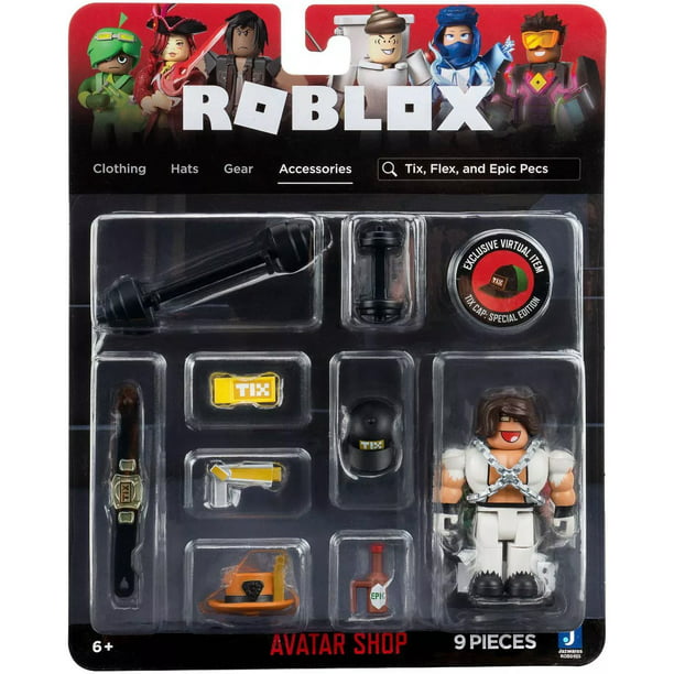 Roblox Avatar Shop Tix Flex Epic Pecs Action Figure Walmart Com Walmart Com - roblox bottle gear