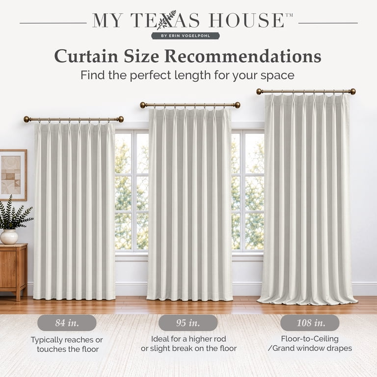 My Texas House Pinch Pleat Blackout Curtain 52"W x 108"L photo 8