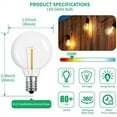 thumbnail image 5 of G40 LED 3W Warm White Light Bulbs, Shatterproof (12 Pack), 5 of 5