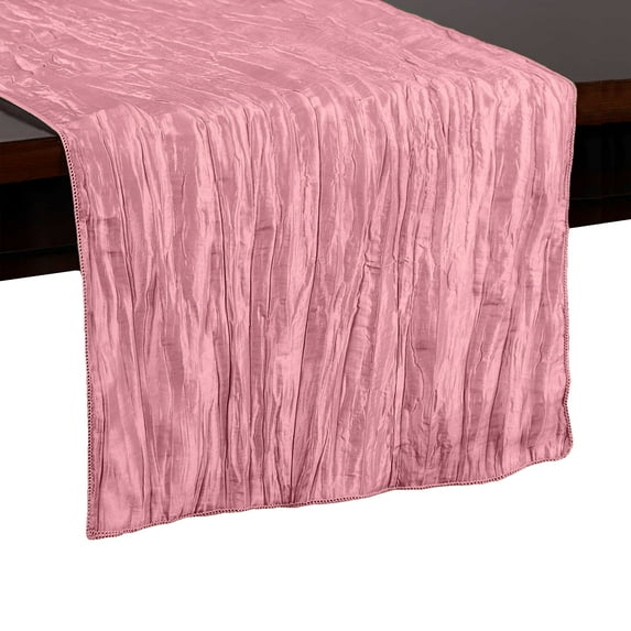Ultimate Textile Crinkle Taffeta - Delano 14 x 72-Inch Table Runner