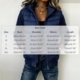 thumbnail image 7 of Women Quilted Puffer Jacket Knit Sleeve Padded Coat Zip Up Hooded Outerwear,Relaxed Comfy Daily Outing Casual Wear,Blue,M, 7 of 7