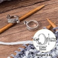 thumbnail image 4 of 4 Pcs Crochet Ring for Finger Yarn Guide, Adjustable Crochet Tension Knitting Ring, Metal Yarn Holder Crochet Loop Ring Yarn Guide Ring for Crocheting Crafts DIY Sewing Supplies, 4 of 5
