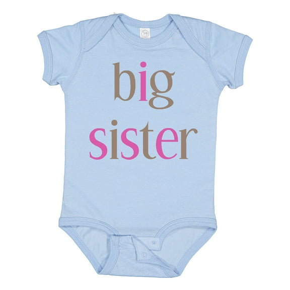Inktastic Big Sister Girls Baby Bodysuit