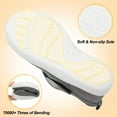 thumbnail image 6 of Barerun Women's Wide Diabetic Slippers Adjustable for Swollen Feet Indoor Outdoor House Shoes, 6 of 8