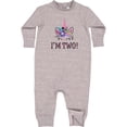 thumbnail image 2 of Inktastic 2nd Birthday Unicorn 2 Year Old Girl Baby Fleece Romper, 2 of 4