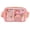 Pink, variant on Garnen Clear Fanny Pack Stadium Approved Bag, Clear Crossbody Bag for Stadium Events Concerts Gameday, Clear Belt Bag with Adjustable Strap, Black