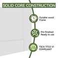 thumbnail image 5 of 48" x 80" White K-Shape Paneled Closet Sliding Door With Hardware Kit (No Assembled Request), 5 of 6