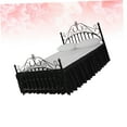 thumbnail image 3 of OUNONA Black Bedding Pleated Skirt with Hidden Zipper for Full Bed Coverage, 3 of 8