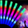 thumbnail image 6 of 100Pcs LED Light Up Foam Sticks with Color Flashing, Glow Party Supplies for Wedding Birthday, Raves, Concert, Camping, New Year, Carnival, Halloween Christmas, Colorful Lights, 6 of 10