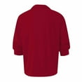 thumbnail image 3 of Fabrcox Fall Polo Shirts for Men Big and Tall Long Sleeve Collared T Shirts with Pocket Casual Fashion Pullover Basic Polo Shirts,Red 2XL, 3 of 5