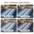 thumbnail image 7 of ODIKA 2'x3' Ultra-Soft Accent Mat, Welcome Front Ocean Inspired Repeating Band Motif Balanced Crisp None Washable, Bare feet friendly, Easy Care Indoor rug for Bedside, Footrest, 7 of 7