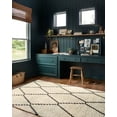 thumbnail image 4 of Chris Loves Julia x Loloi Alice Cream/Charcoal 2'-7" x 4' Area Rug, 4 of 11