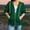 #Army Green, variant on Women's Zip Up 3/4 Cuffed Sleeve Hoodie,Drawstring Hooded Sweatshirt Jacket with Side Pockets,Black,Women's Plus Size L