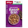 thumbnail image 2 of Kellogg's Two Scoops Raisin Bran Cereal Family Size 625g, 2 of 11