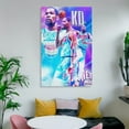 thumbnail image 6 of Kevin Durant Basketball Player Poster (58) Wall Art Poster Scroll Canvas Painting Picture Living Room Decor Home 24x36inch(60x90cm), 6 of 6