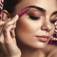 thumbnail image 4 of By MILLY Pointed Tweezers - High Carbon Stainless Steel Needle Nose Tweezers - Fine Point Tweezers Precision Hair Removal - Perfectly Aligned & Hand-Filed Sharp Tweezers - Pink, 4 of 8