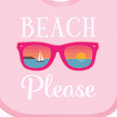 thumbnail image 4 of Inktastic Beach Please Sunglasses Gift Girls Baby Bib, 4 of 4