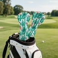 thumbnail image 3 of Yuyamidu Golf Ball Golf Head Covers Waterproof PU Leather Golf Club Head Covers for Club Protective, Tropical Palm Leaves Golf Accessory Gifts for Women Men, 3 of 7