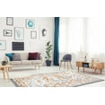 thumbnail image 2 of Ladole Rugs Abstract Traditional Pattern Turkish Beige Blue White Contemporary Area Rug Carpet, 7x10 (6'5" x 9'5", 200cm x 290cm), 2 of 5
