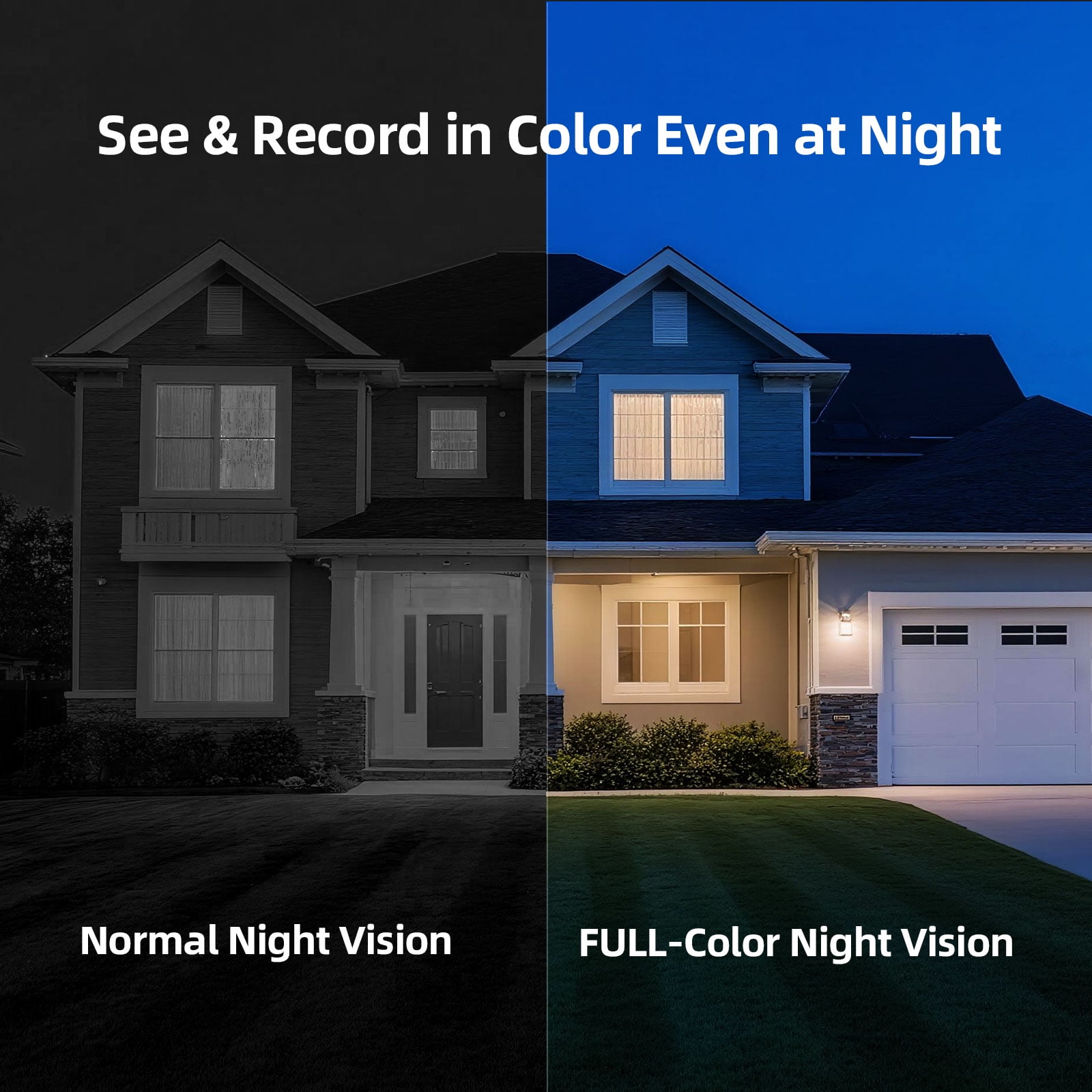 CINMOORE 2.5K Wireless Home Security Cameras Outdoor WiFi, Non-Subscription AI Motion/Person Detection, 4MP Crystal Night Vision, Full Duplex 2-Way Audio, IP66 Waterproof Battery Powered, 4-Pack