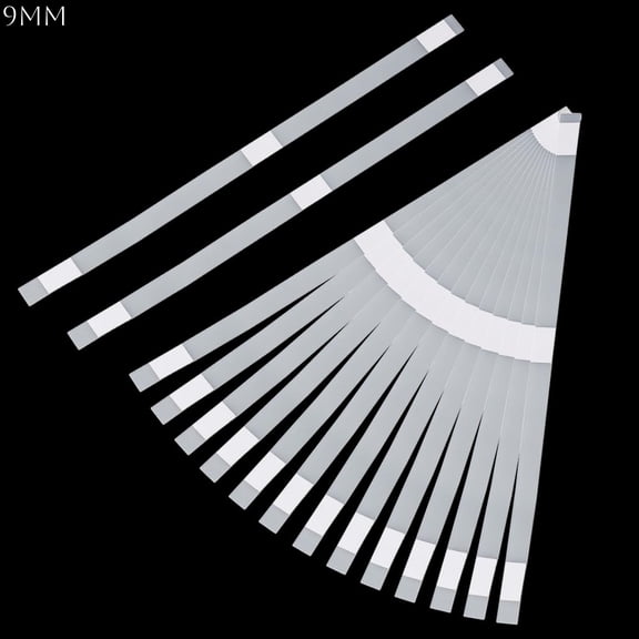 30 Pcs Glue Strips with Mesh Backing, 9mm Thermal Glue Strips for Book Binding Repair, Hot Melt Adhesive Tape for Albums Books Thermal Covers Heat Binding