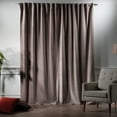 thumbnail image 2 of 3S Brother's Solid Luxury Matte Velvet Soft Curtains Set of 2 Panels Hanging Back Tap & Rod Pocket Home Décor Bedroom Kitchen Office Windows Room Darkering ( Rosy Brown-52"x72"), 2 of 6