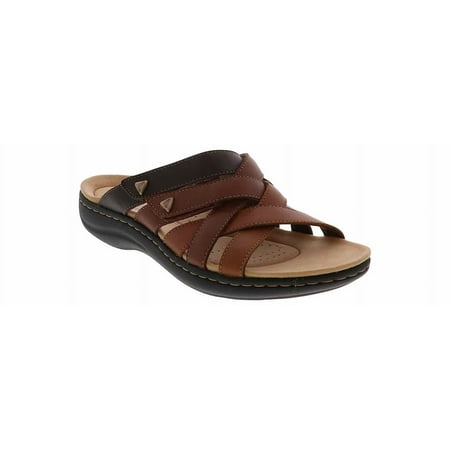 Clarks Laurieann Bali Cross Band Comfort Sandal | 26177327 Brown