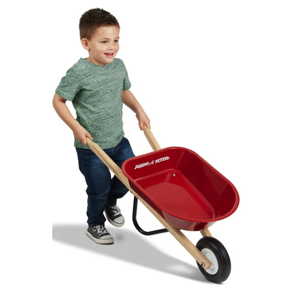 Radio Flyer, Kid's Wheelbarrow Toy, Material Steel Body, Red