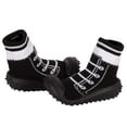 thumbnail image 4 of Skidders Baby Boys' Slippers - Non-Skid Slipper Sock House Shoe Booties Size: 12-24M, Size 24 Months, Black Sneaker Laces, 4 of 5
