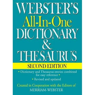 Pre-Owned Webster's All-In-One Dictionary & Thesaurus, Second Edition, Newest Edition (Hardcover) 1596951478