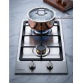 thumbnail image 4 of Parrilla de Gas Maxims Empotrable 2 Quemadores Acero Inoxidable 30cm Gas LP y Natural, 4 of 5