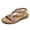Champagne, variant on Littleplum Women's Bohemian Orthopedic Wide Sandals with Arch Support Rhinestone Flat Summer Shoes for Women,Brown,Size 6