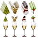 thumbnail image 4 of Tarjeta de copa de Navidad de 10/20/30 piezas, sombrero de Papá Noel, decoración de copa de vino, adornos de Navidad, regalo de Año Nuevo, decoraciones navideñas, 4 of 5
