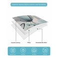 thumbnail image 5 of Quilts Twin Size, Turquoise Floral Soft Comforter Bedding Set for Bed, Spring Pastoral Flowers Butterfly Beige Lightweight Quilted Bedspread with Pillow Cover(2 Pieces) for All Season, 68x86 Inch, 5 of 6