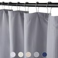 thumbnail image 2 of Yesfashion Soft Microfiber Water Repellent Fabric Shower Curtain or Liner for Bathroom with Embossed Pattern, 2 of 8