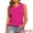 Hot Pink, variant on DARING DIVA Women's Tank Top Summer Ruffle Hem Basic Tanks XS Beige