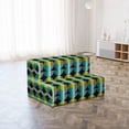 thumbnail image 4 of Abstract Foldable Mattress, Retro Rounds Illustration, 74.8" x 35.4", Multicolor, by Ambesonne, 4 of 6